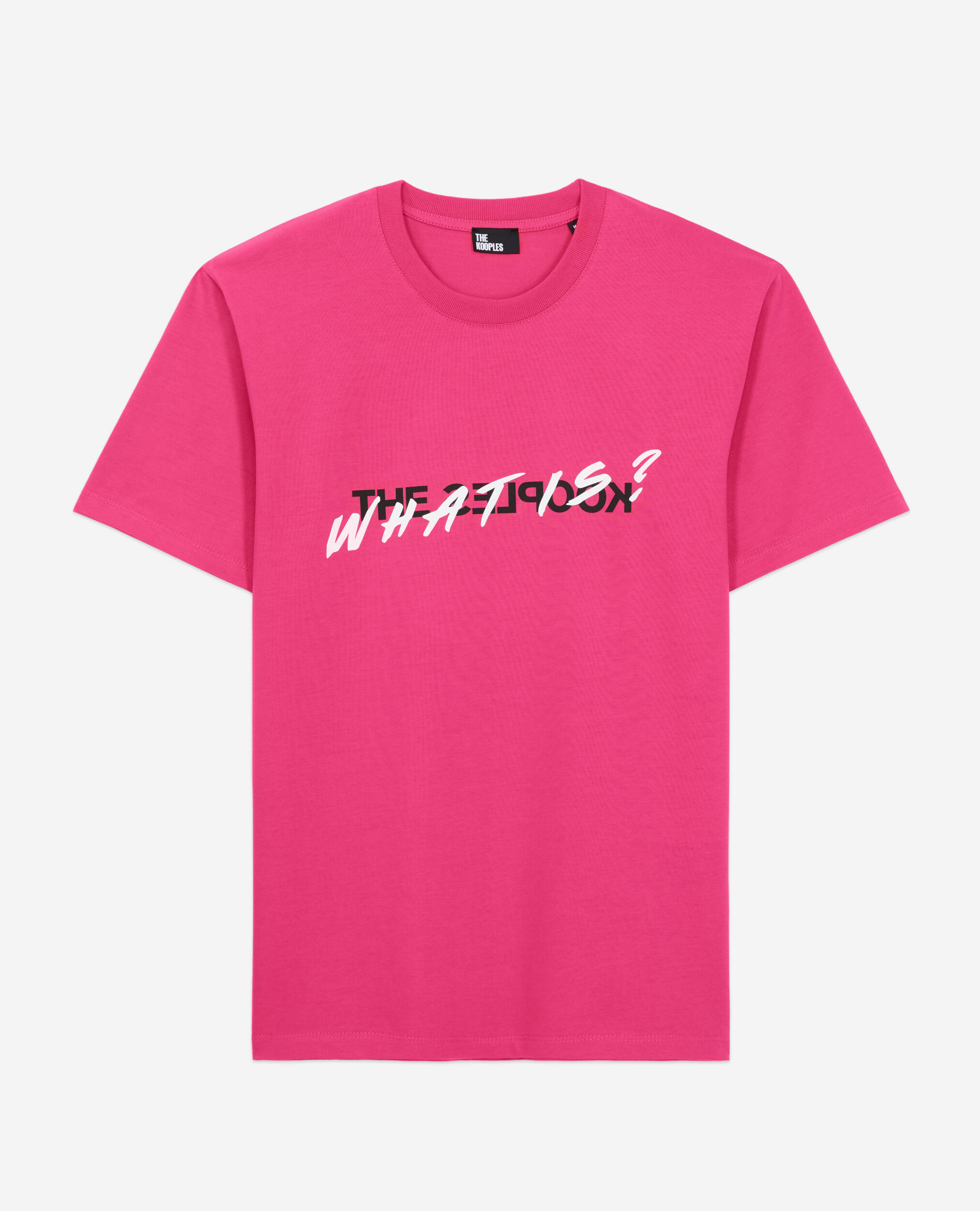 Fuchsienrotes T-Shirt Herren „What is“, FUSHIA, hi-res image number null