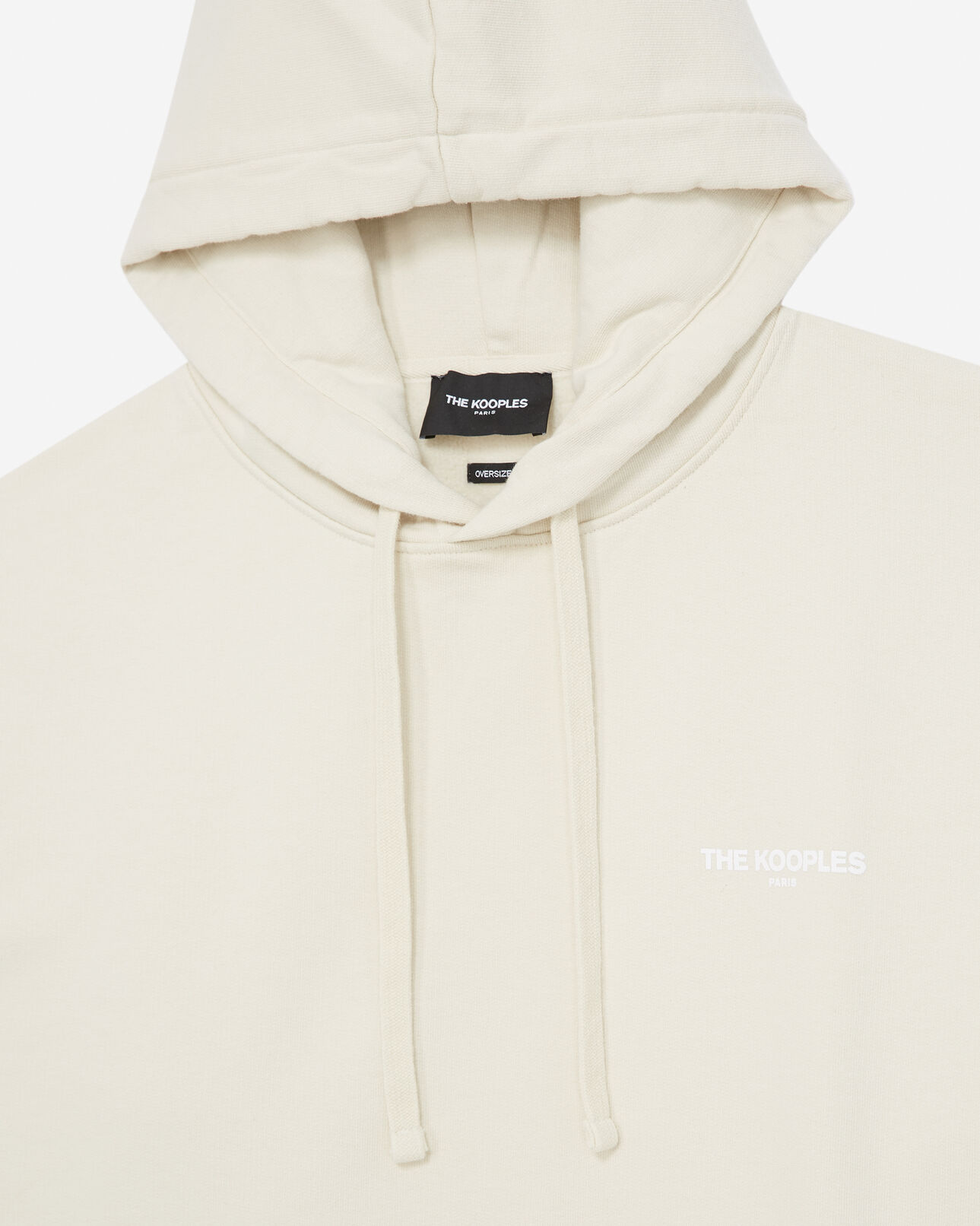 The Kooples MEN ECRU white hoodie
