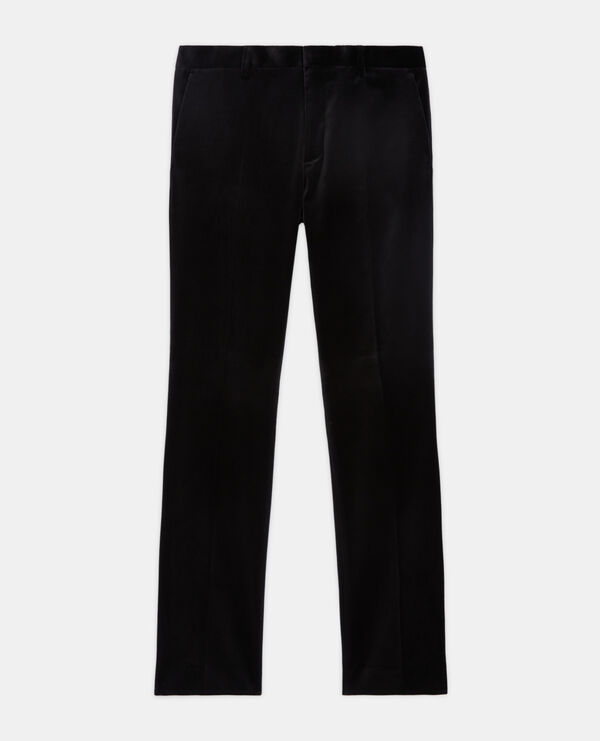 black velvet suit pants
