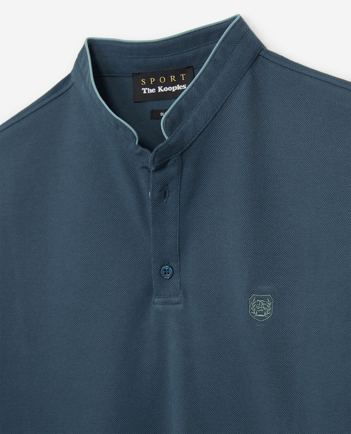Collarless cheap polo shirt