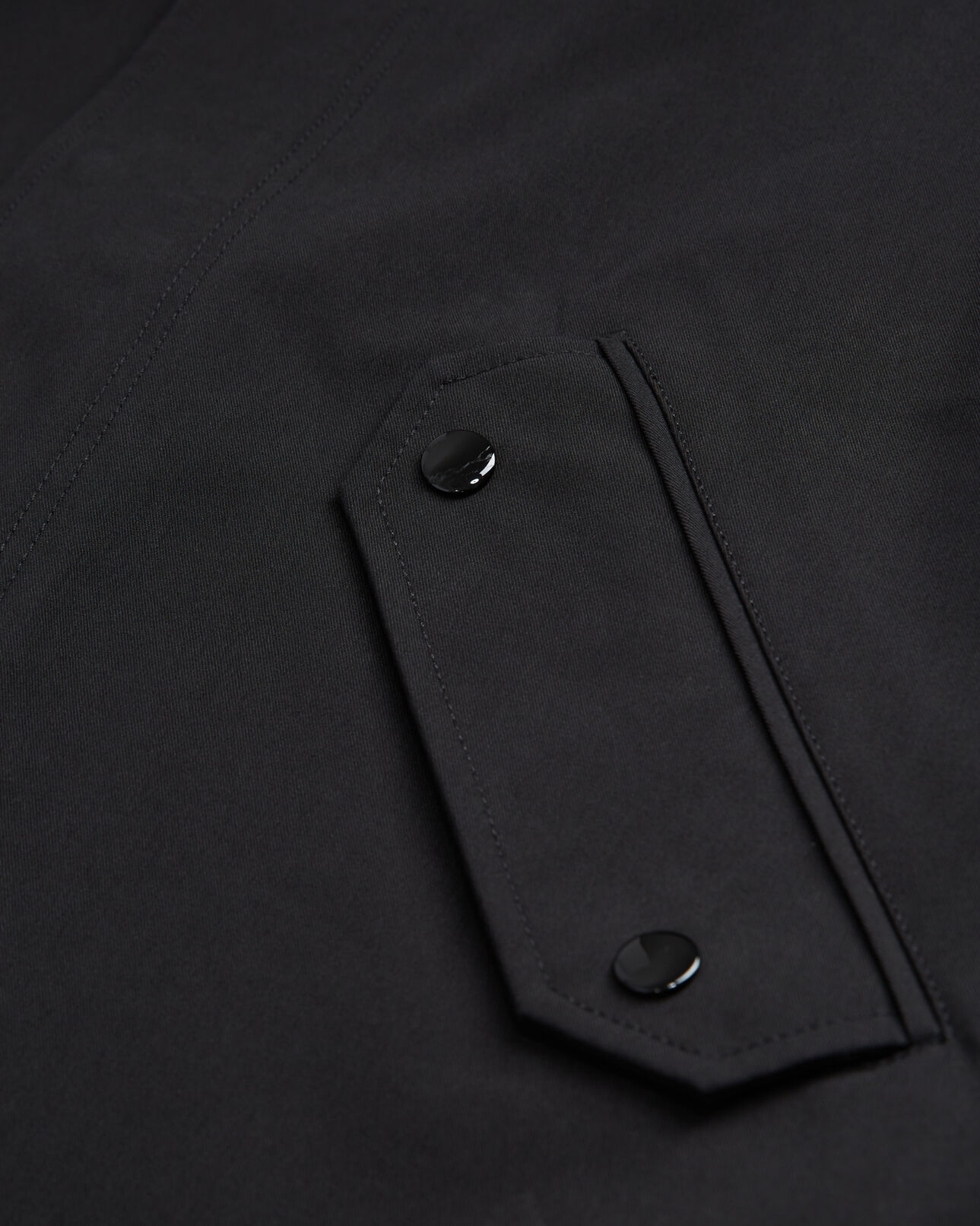 The Kooples MIXTE BLACK parka en coton noire
