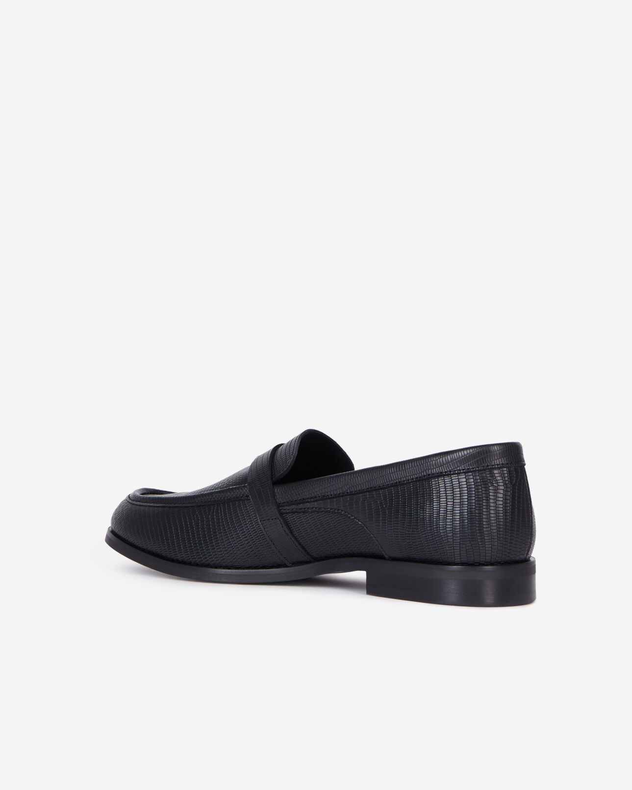 The Kooples MEN BLACK black leather loafers with western buckle