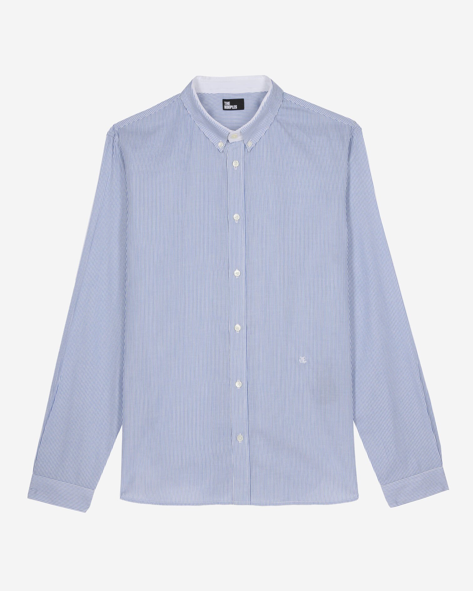 Chemise formelle à rayures bleue, BLUE WHITE, hi-res image number null