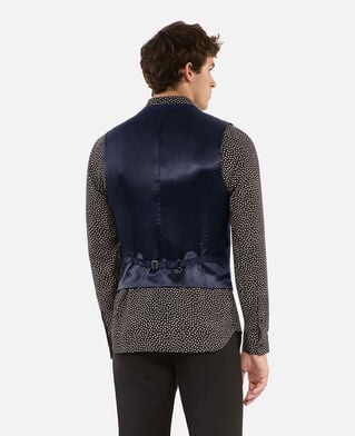 The Kooples H DARK NAVY navy blue wool blend waistcoat