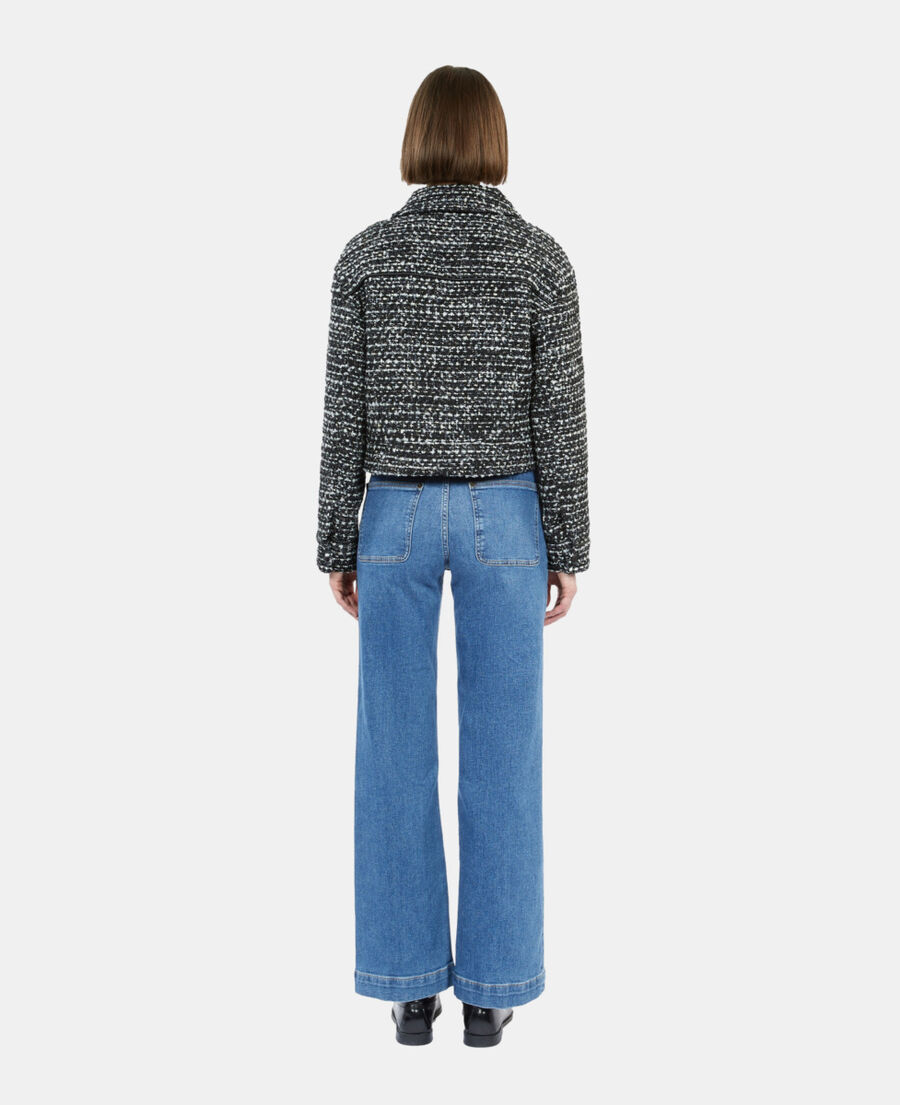 The Kooples F BLACK WHITE black and white tweed jacket