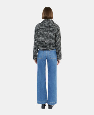 The Kooples F BLACK WHITE black and white tweed jacket