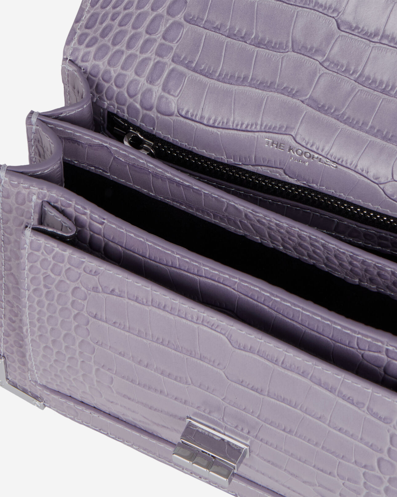 The Kooples FEMME LIGHT PURPLE sac emily small en cuir violet