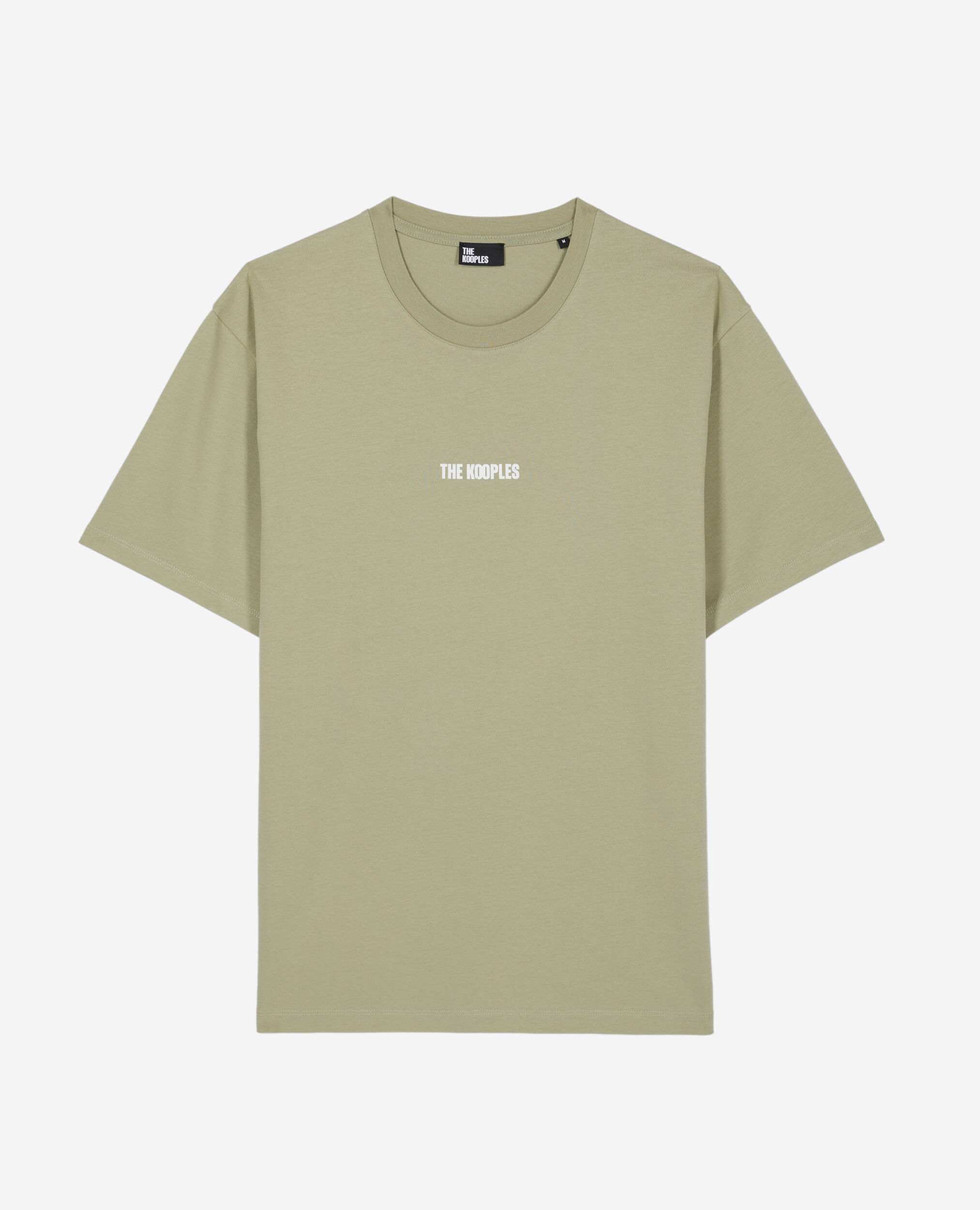 T-shirt vert clair avec sérigraphie Logo, KAKI GREY, hi-res image number null