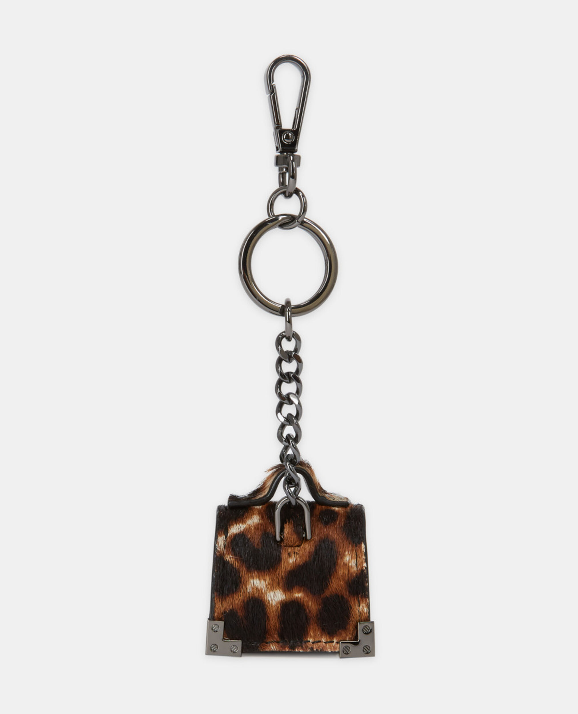 Emily leopard print leather keyring | The Kooples - US