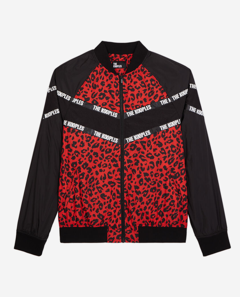 The Kooples HERREN null zweifarbige jacke mit logo-streifen