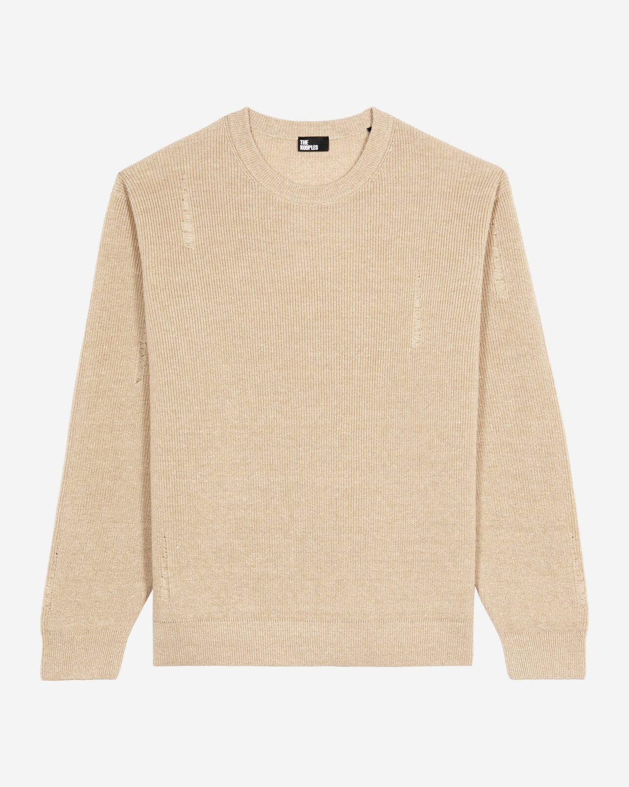 The Kooples MEN ECRU wool and linen sweater