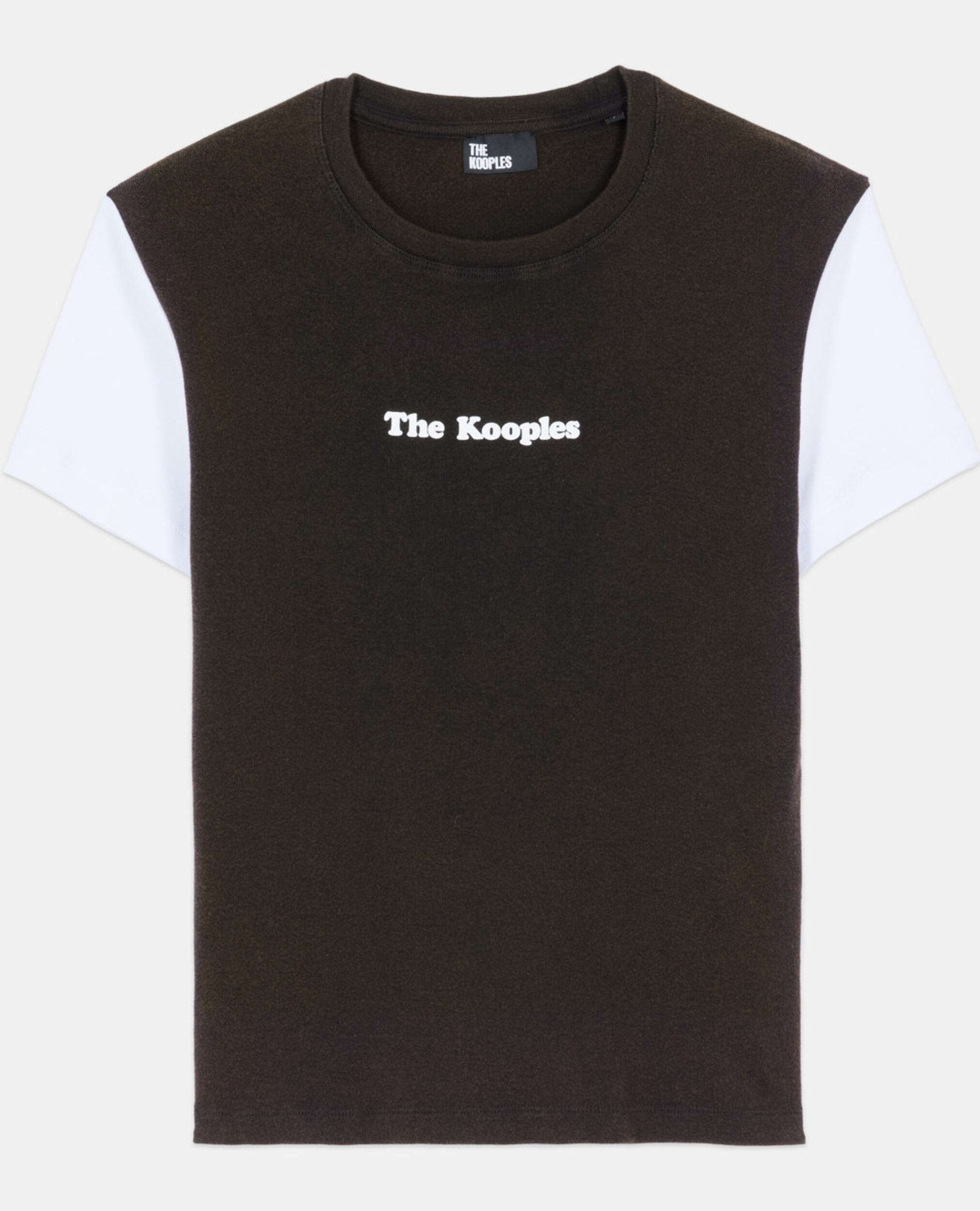 T-shirt logo marron foncé, BROWN / BLACK, hi-res image number null