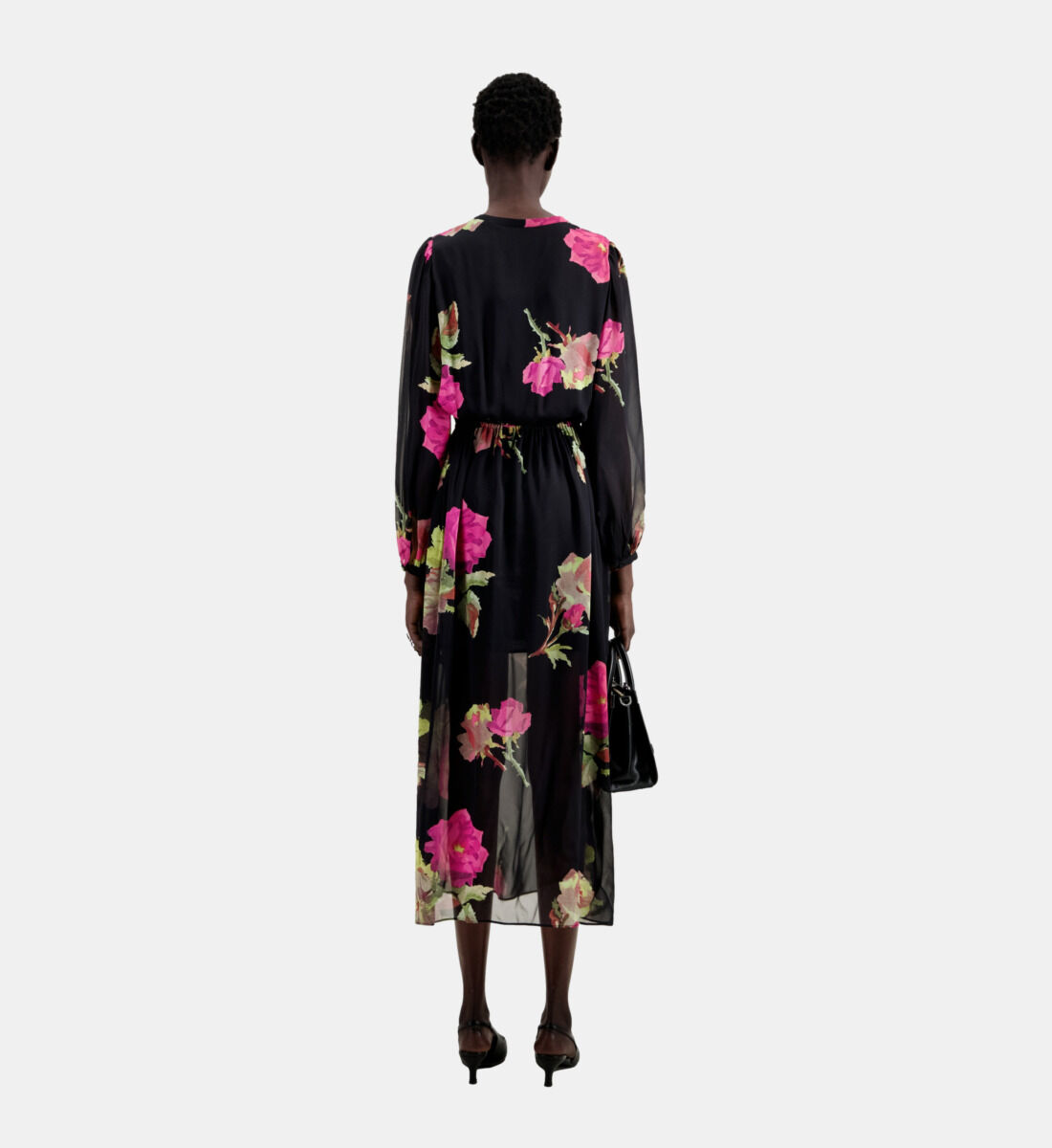 Long sales printed dress