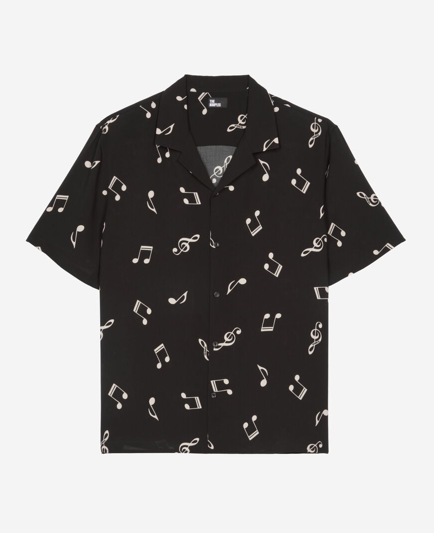 The Kooples HOMBRE BLACK WHITE camiseta de manga corta con estampado musical