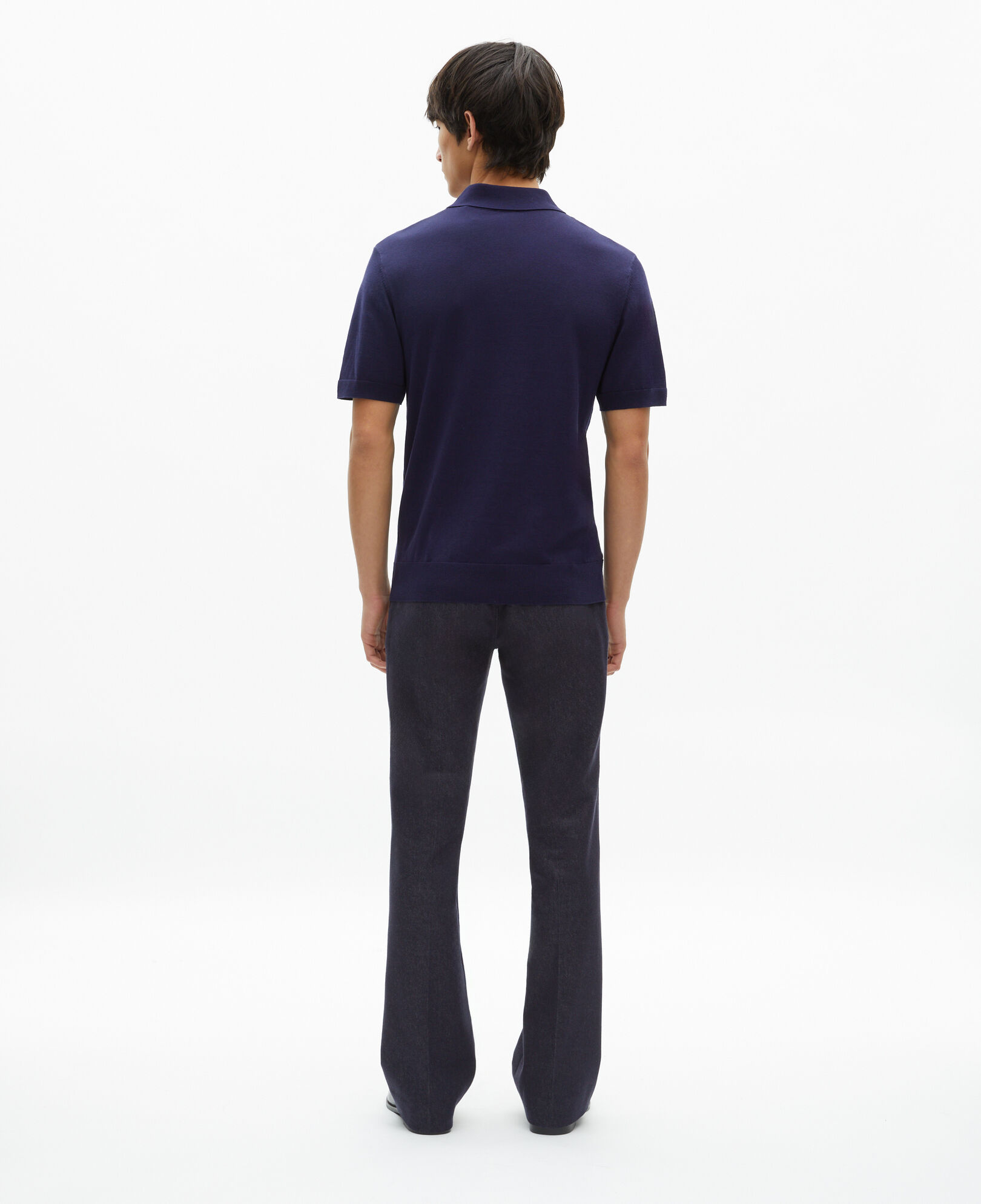 The Kooples MEN NAVY navy blue knit polo