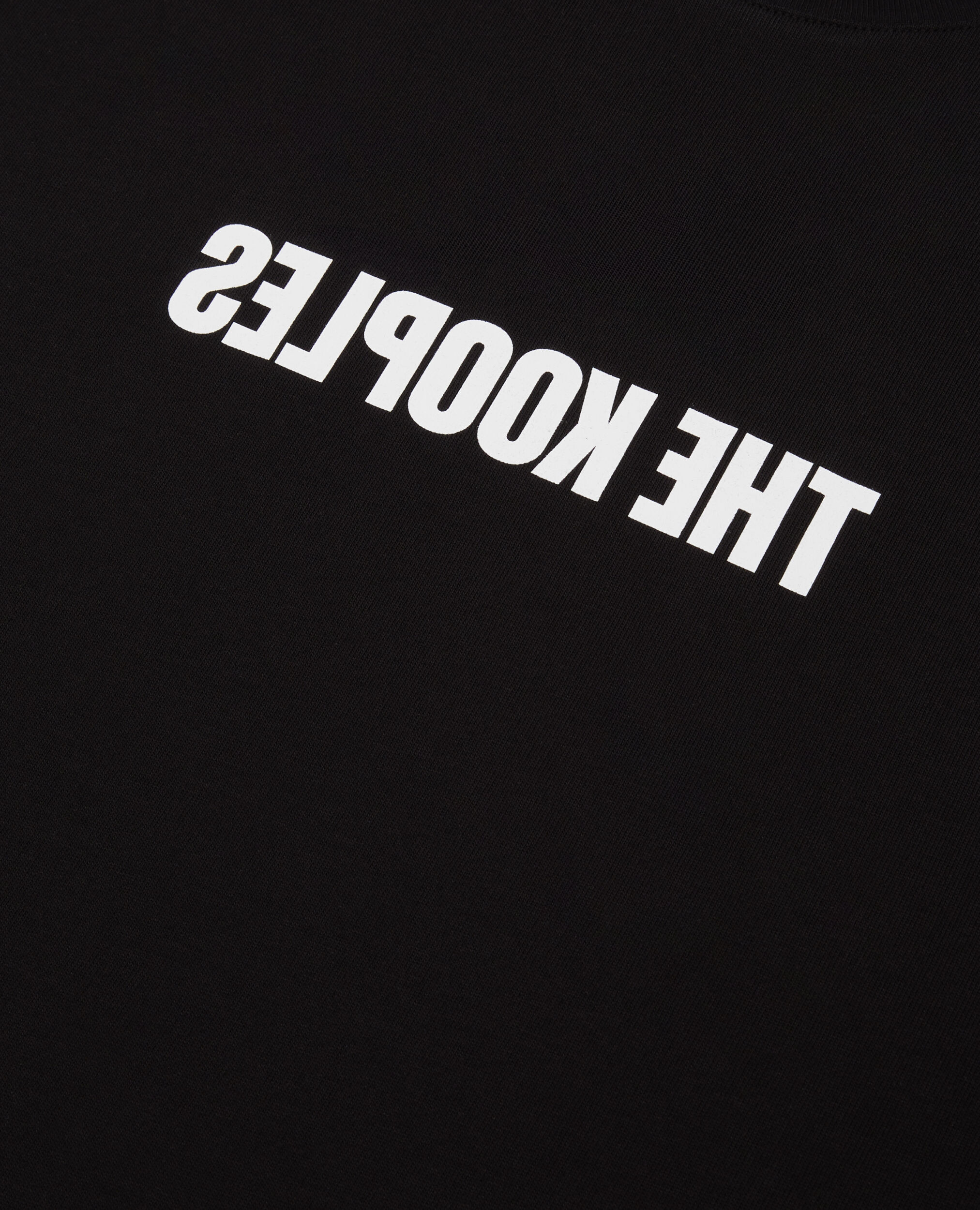 Schwarzes T-Shirt mit Reverse-Logo, BLACK, hi-res image number null
