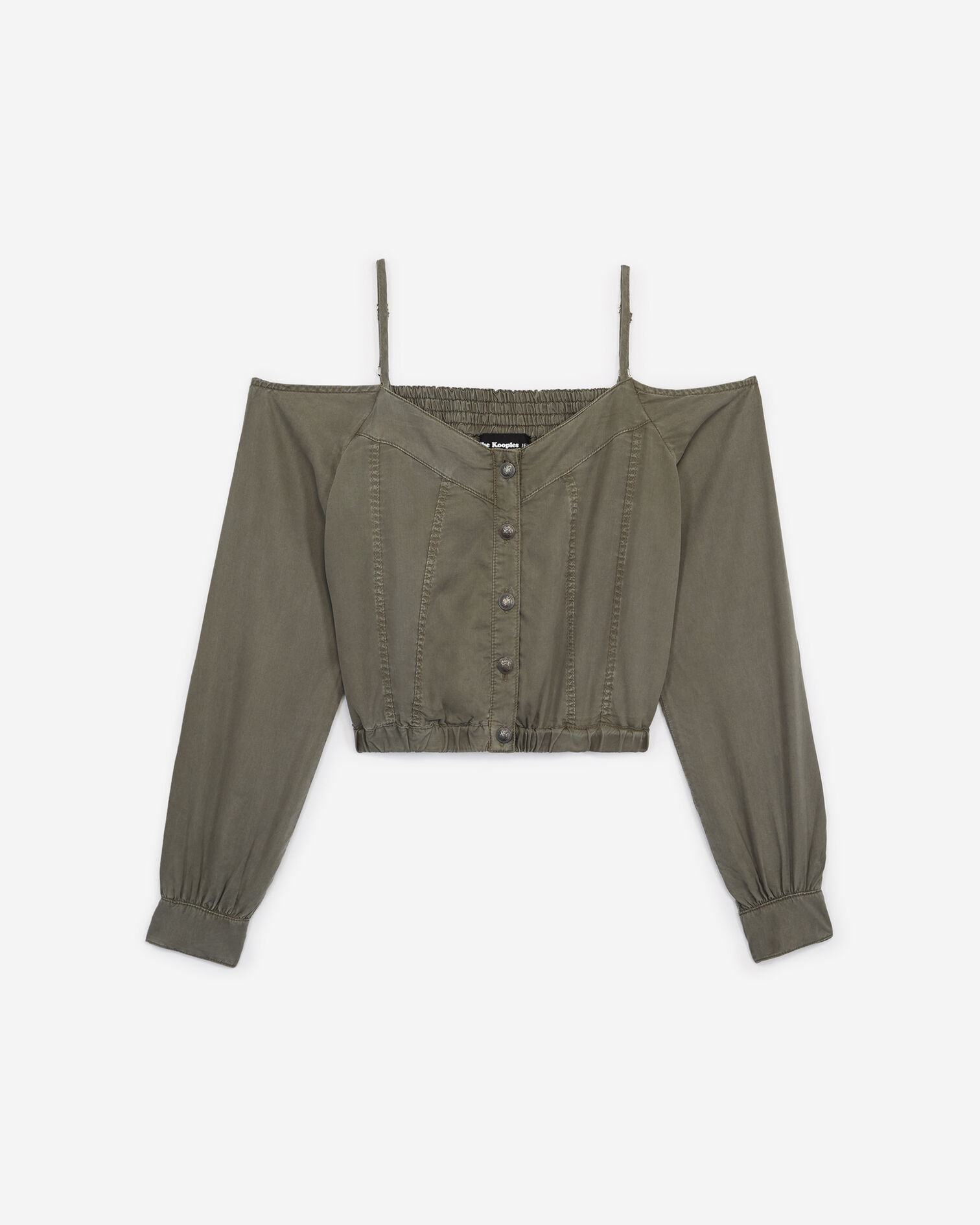 Khaki top, ARMY KAKI, hi-res image number null