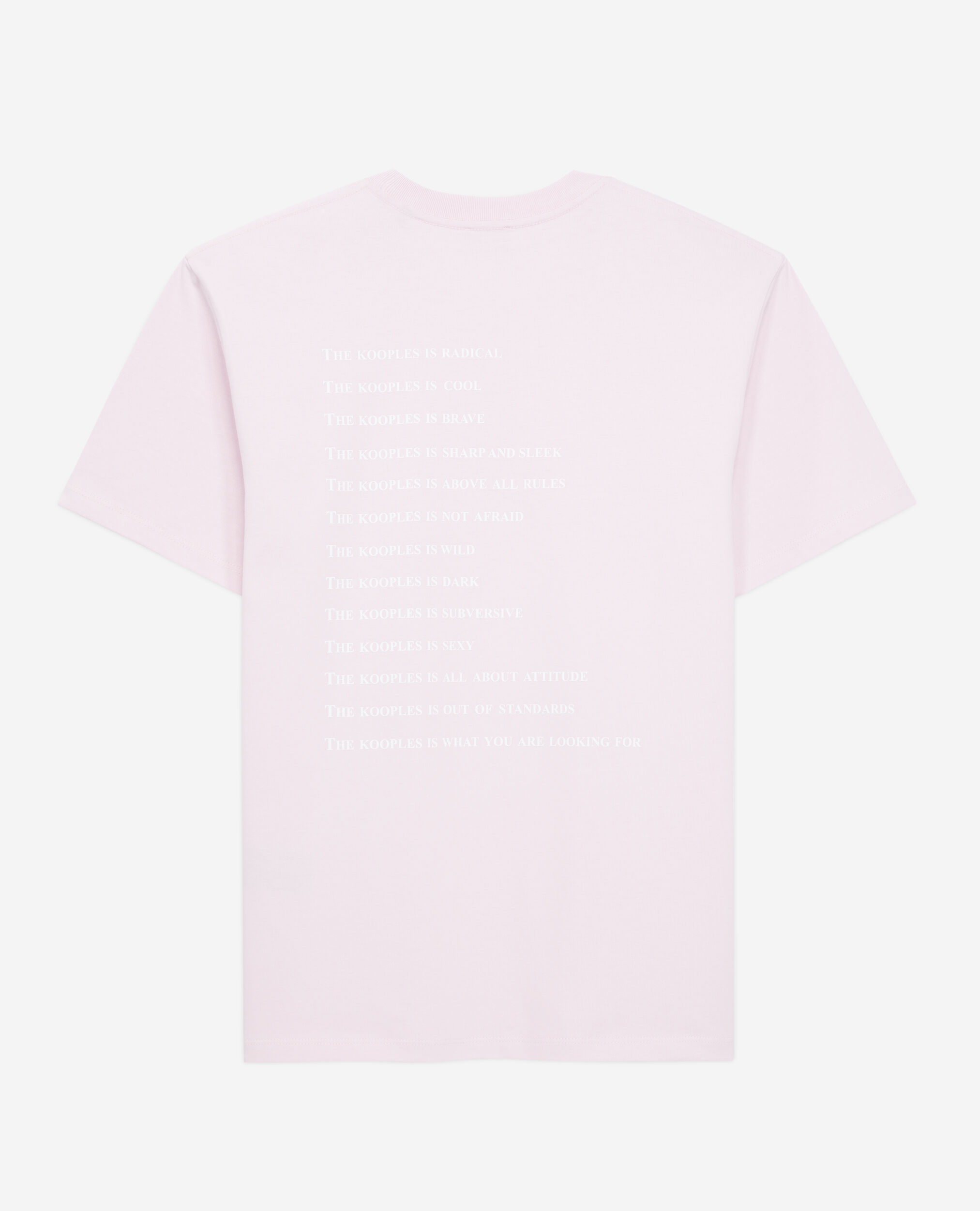 Rosa T-Shirt mit „What is“-Schriftzug, PALE PINK, hi-res image number null
