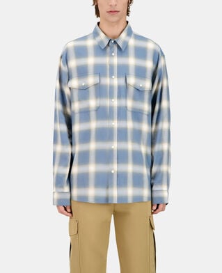 The Kooples HOMME BLUE GREY chemise à carreaux