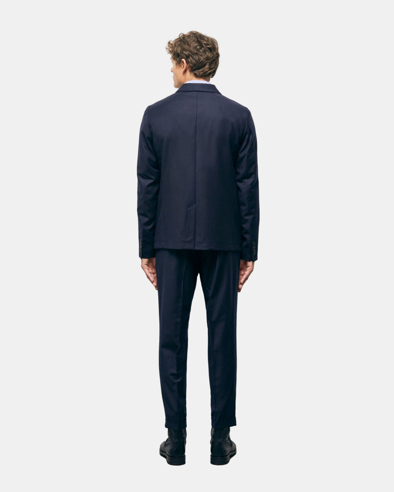 The Kooples MEN NAVY navy blue wool suit jacket