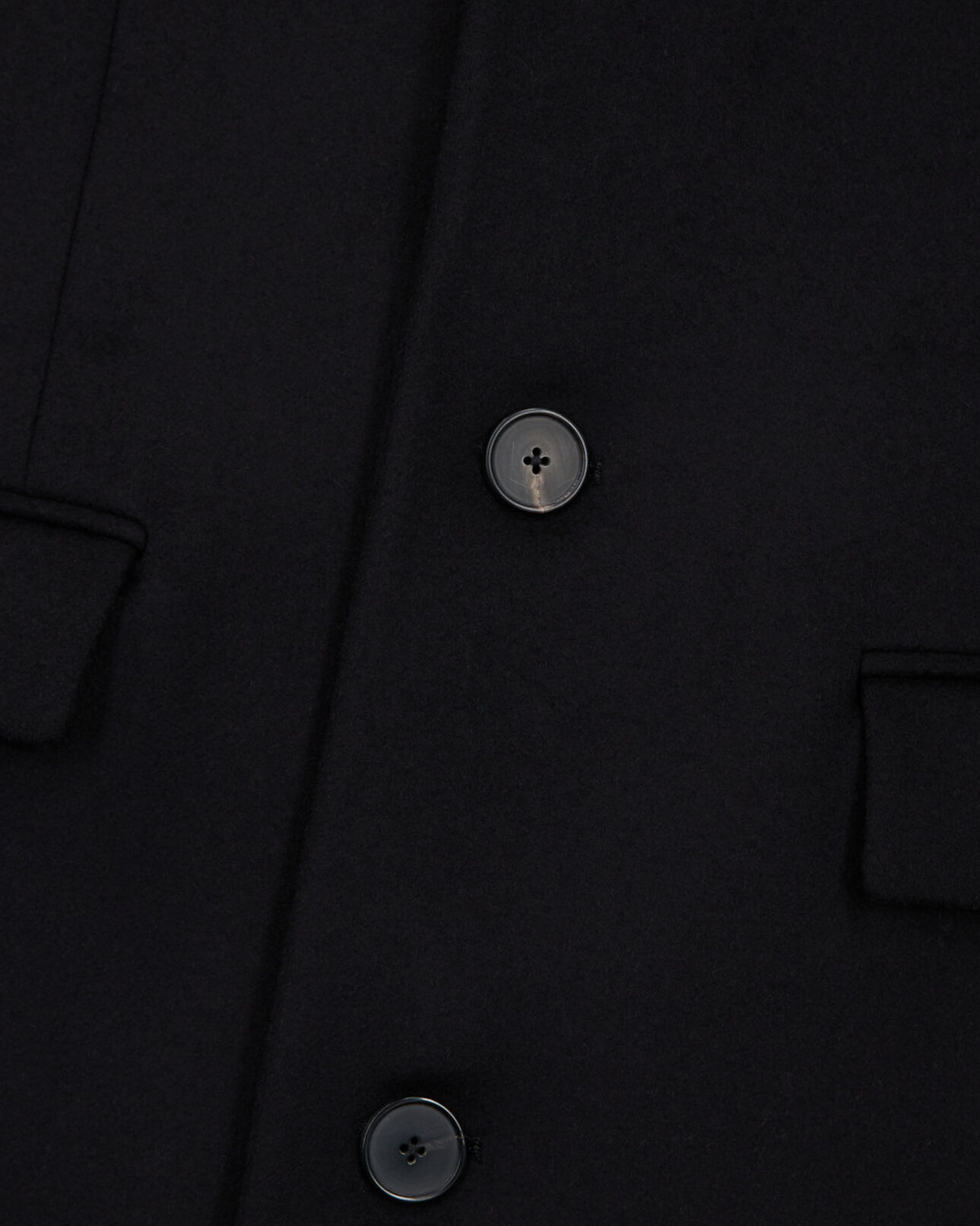 The Kooples MEN BLACK long wool coat with leopard lining