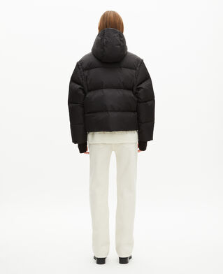 The Kooples WOMEN BLACK black down jacket with removable sleeves