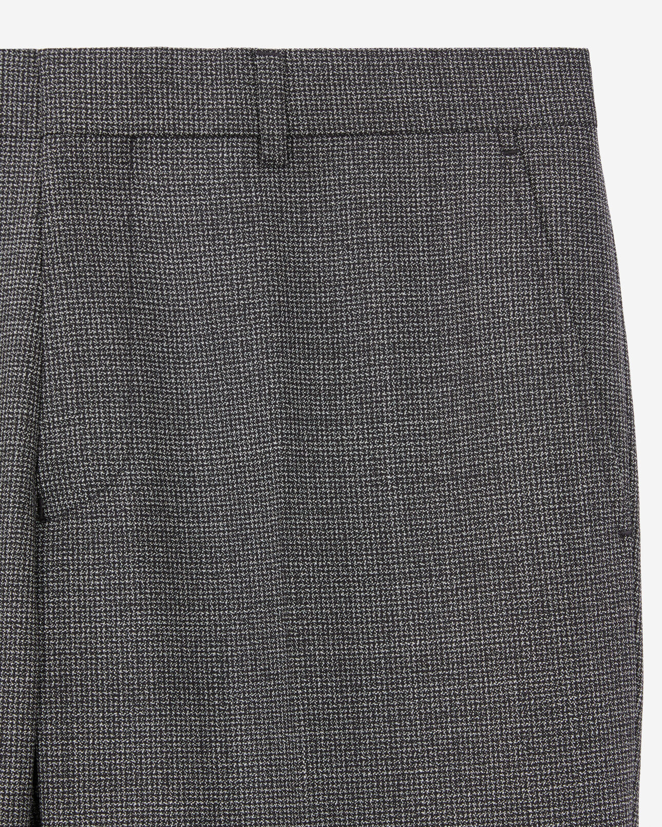The Kooples HOMBRE BLACK-ECRU pantalón traje negro lana micromotivos