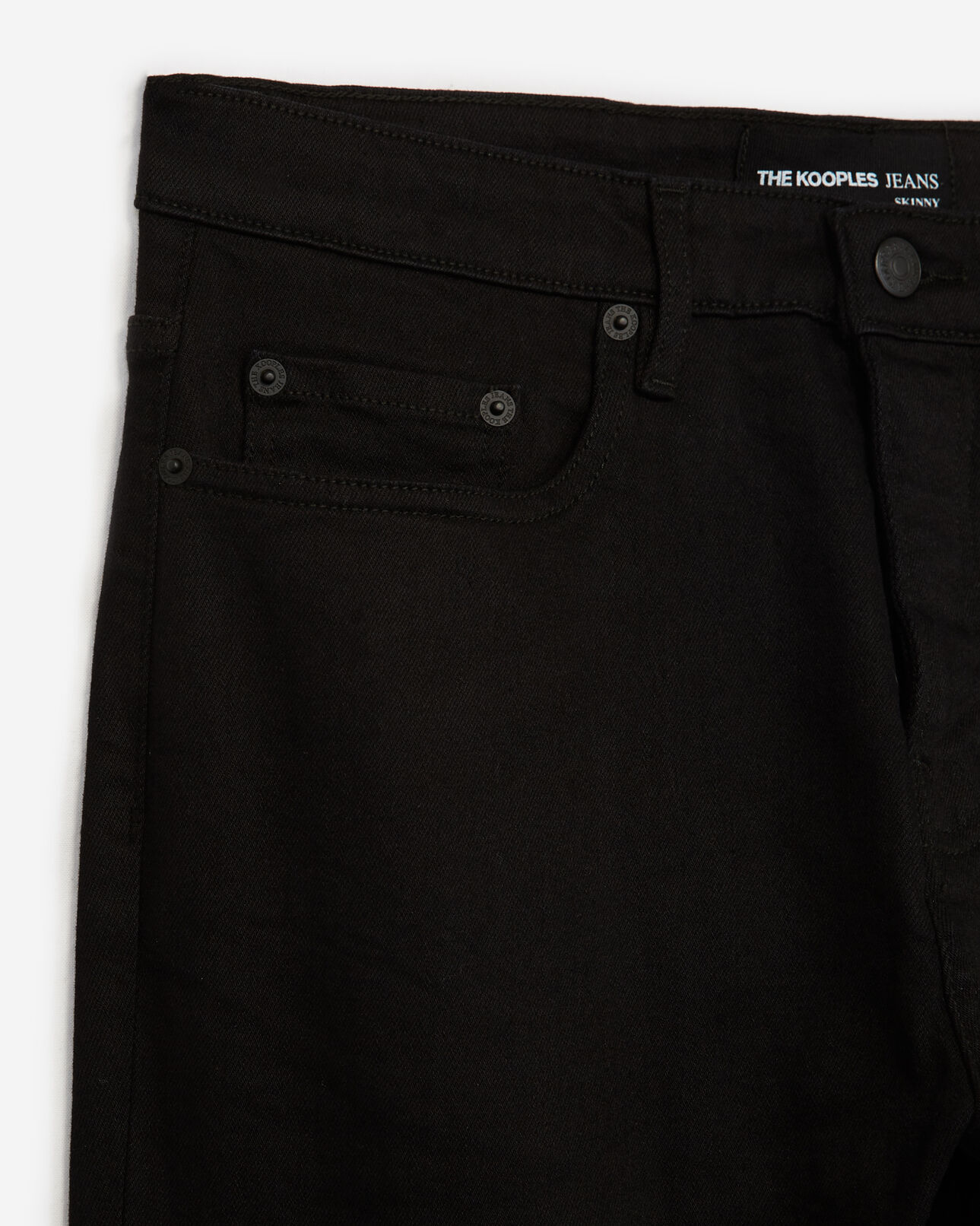 The Kooples HERREN BLACK schwarze jeans mit skinny-fit 