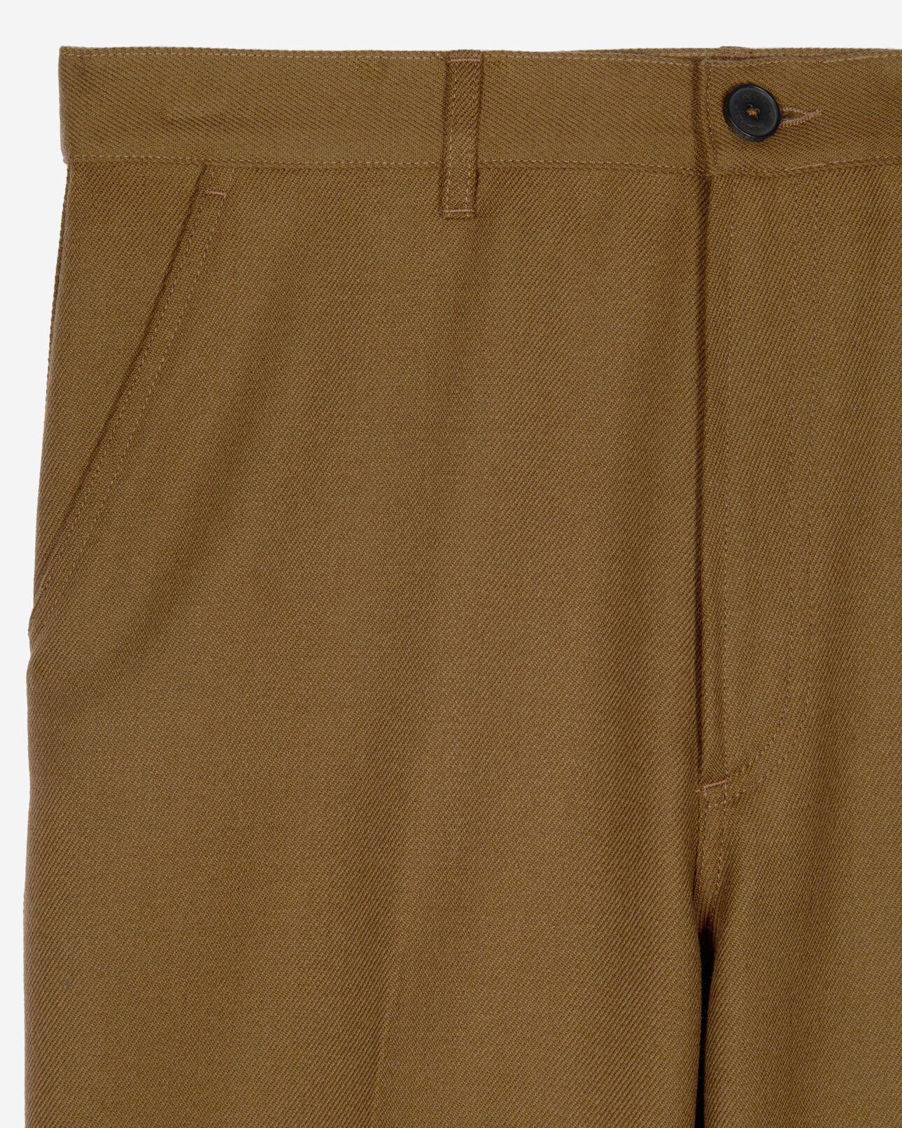 The Kooples HOMME KAKI pantalon en laine kaki