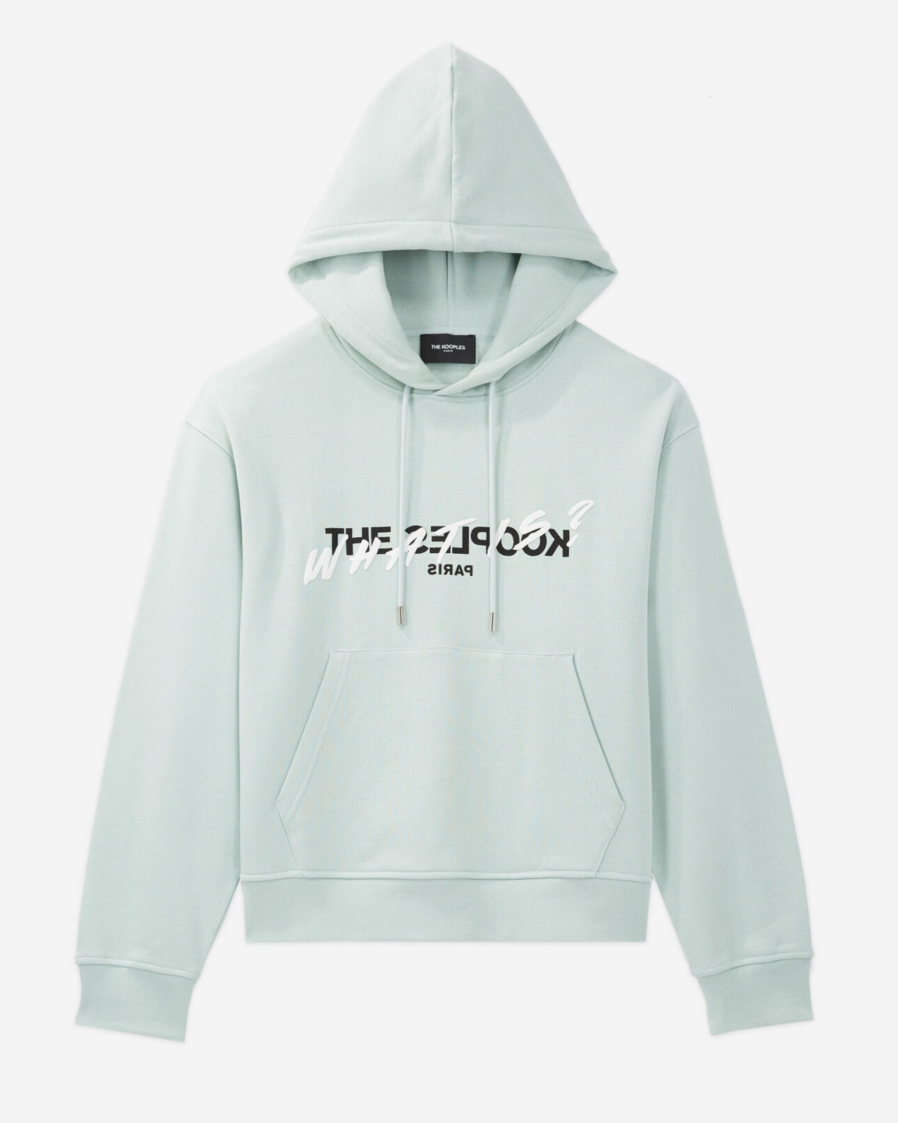 The Kooples FEMME GRIS BLEU sweat bleu capuche what is the kooples