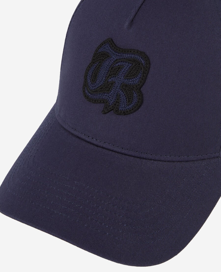 The Kooples MIXED NAVY navy blue cap with tk patch