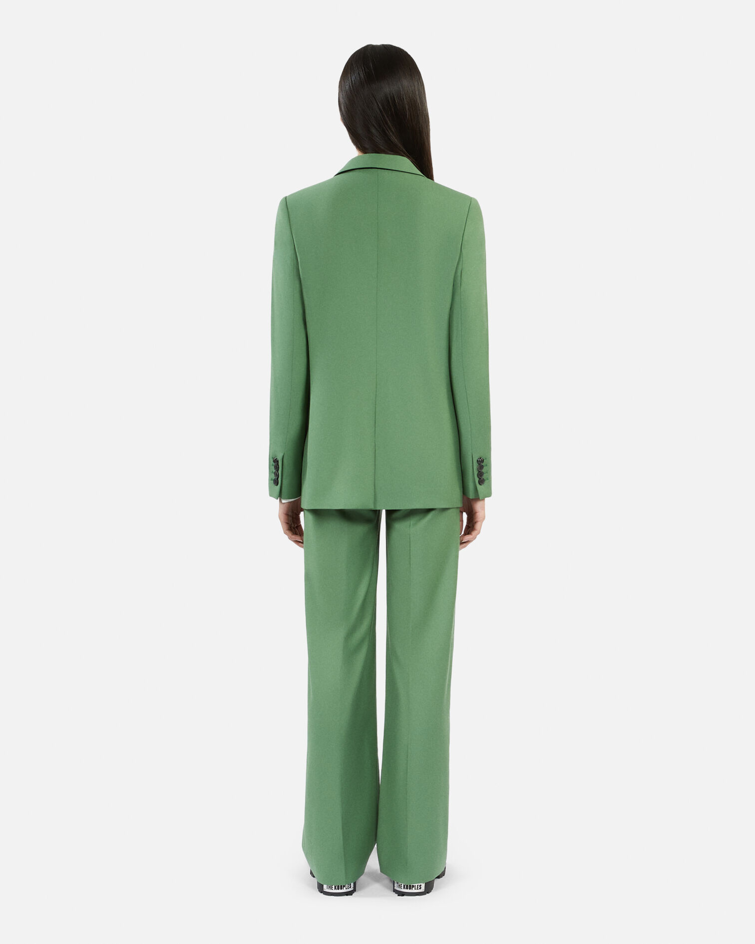 Grüne Anzugjacke aus Wolle, LIGHT KAKI, hi-res image number null