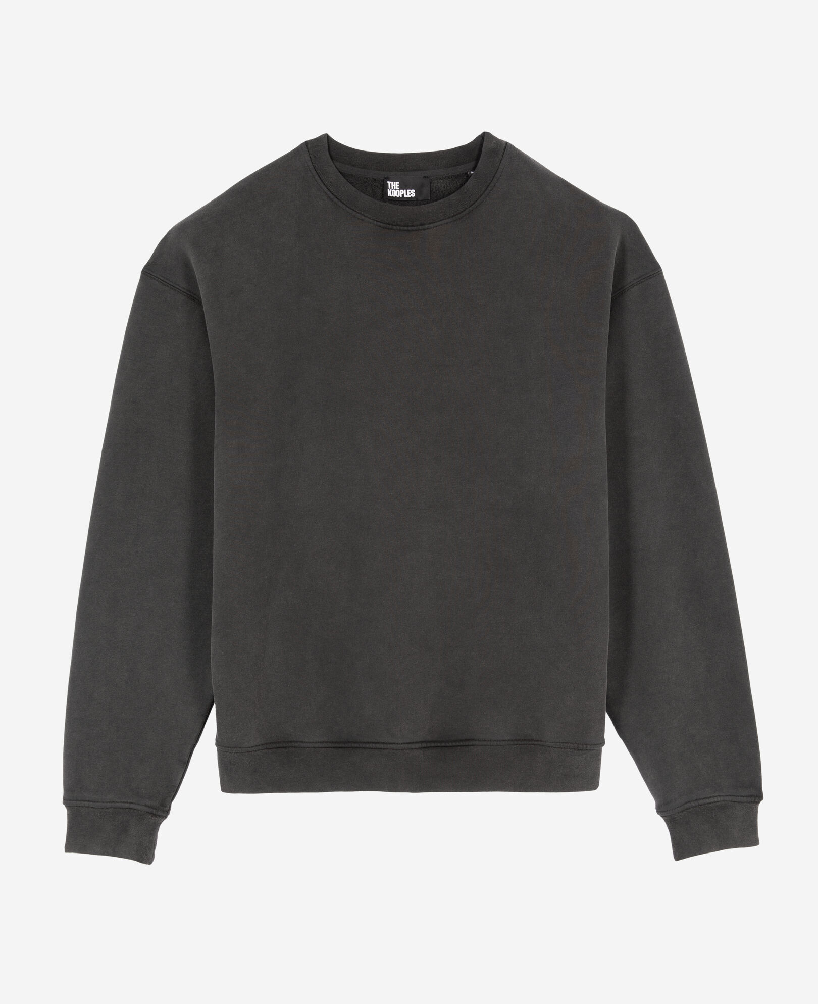 The Kooples HOMBRE BLACK WASHED sudadera serigrafía negra