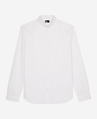 The Kooples HOMME WHITE chemise formelle col officier blanche