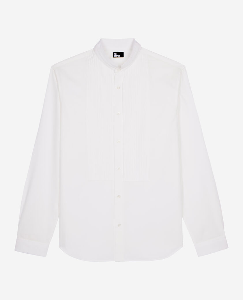 The Kooples HERREN WHITE weißes formelles hemd mit offizierskragen