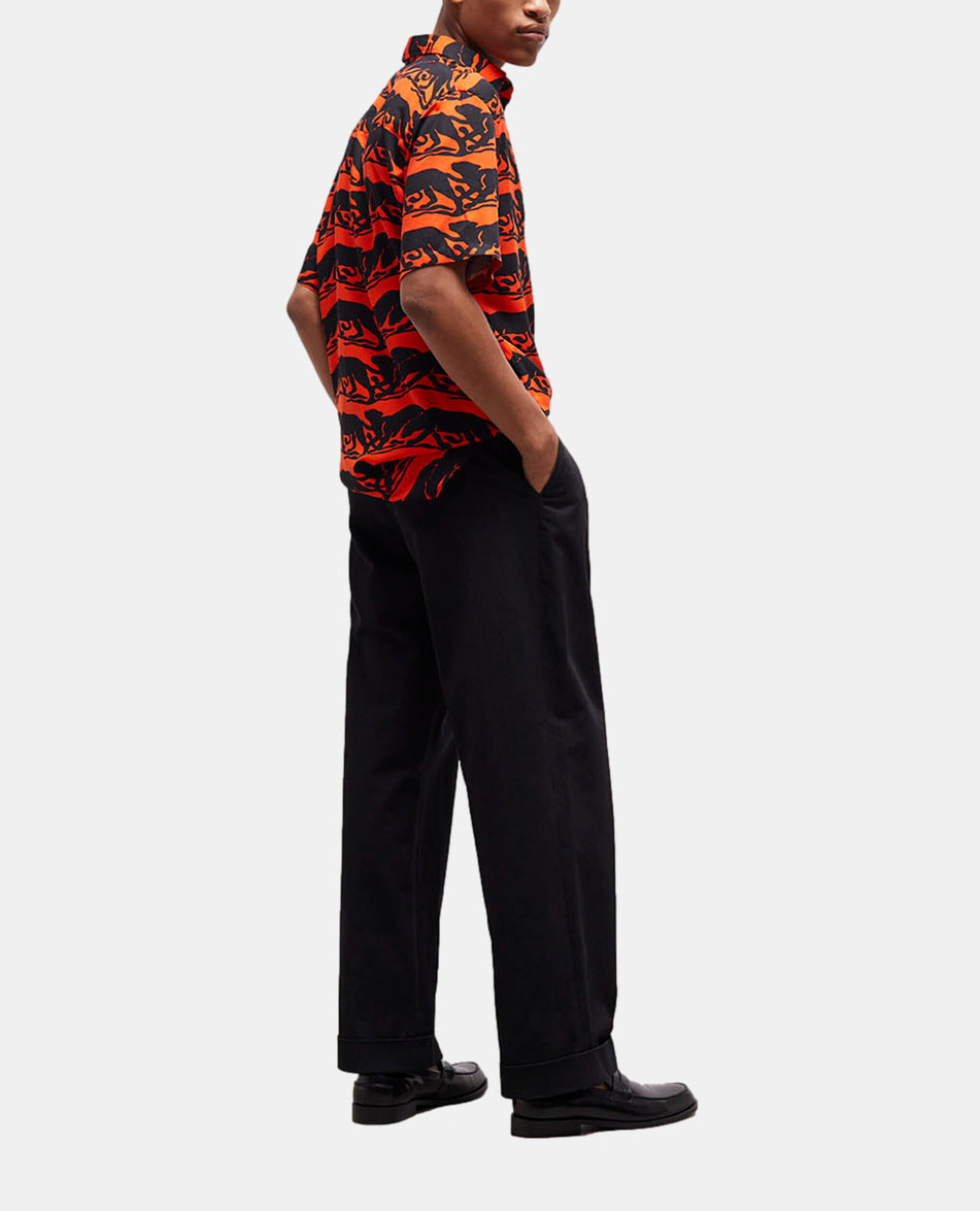 Camisa informal pantera, BLACK - RED, hi-res image number null