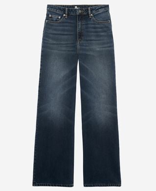 The Kooples F BLUE ELECTRIC blue wide-leg jeans