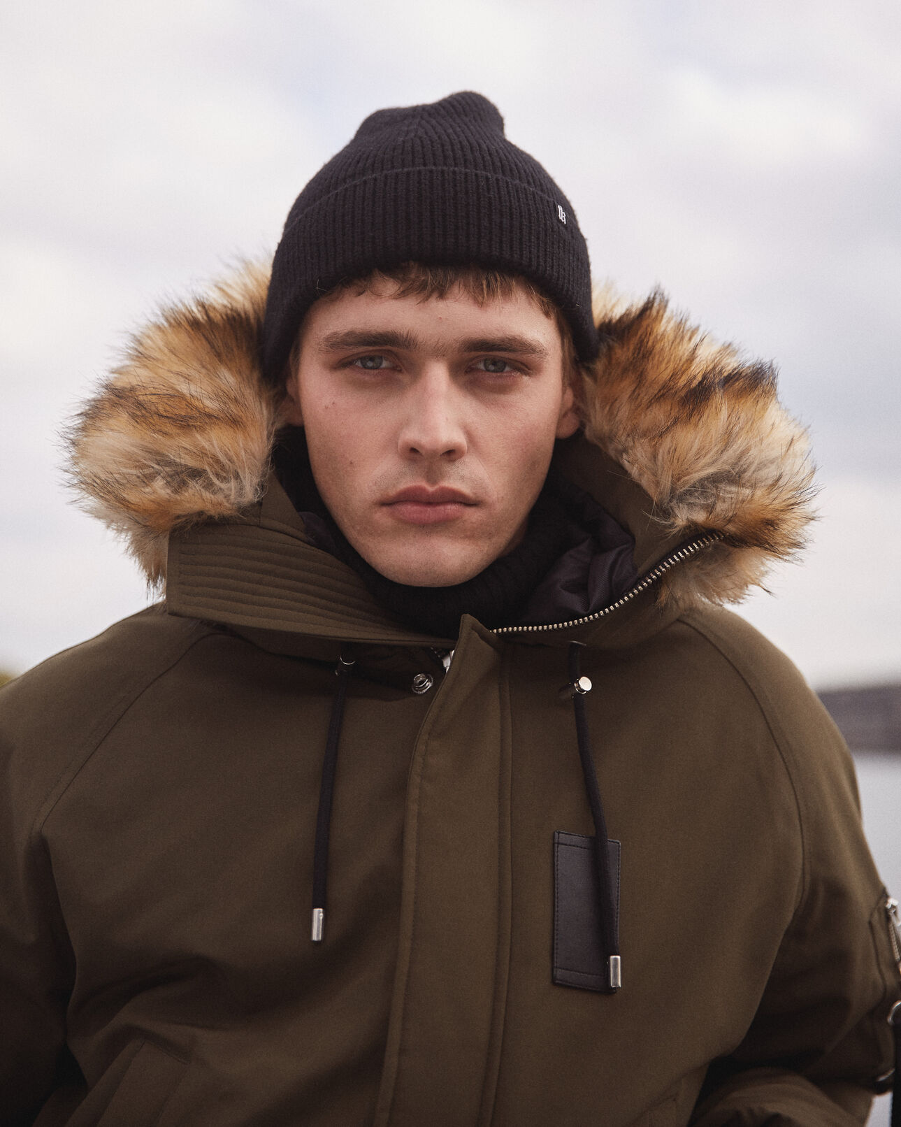 The Kooples HOMME KAKI doudoune courte kaki