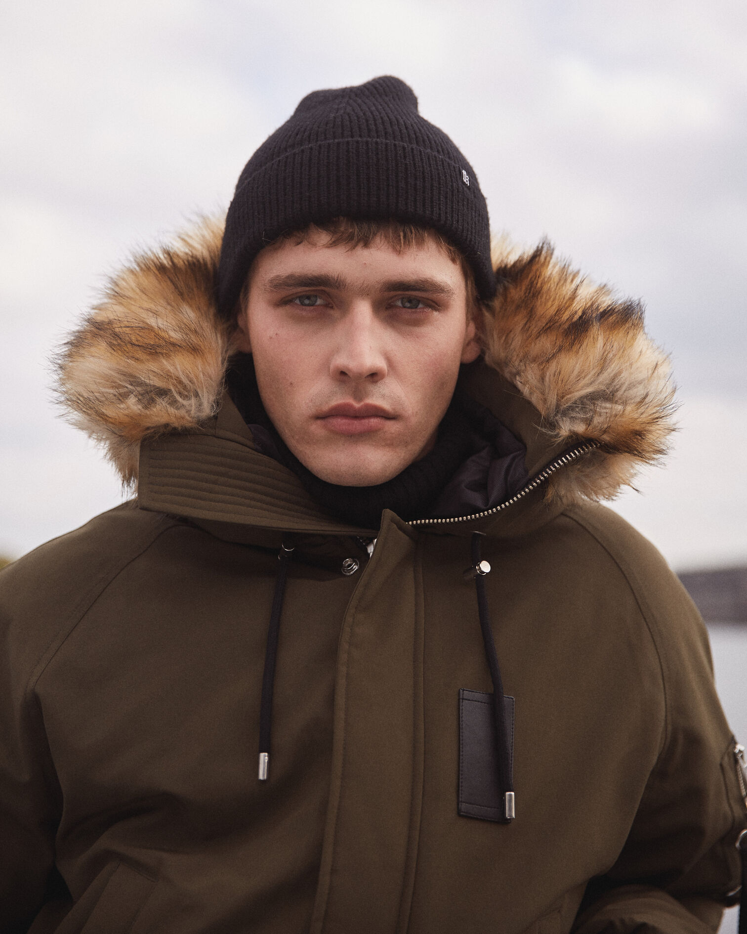 Short khaki down jacket, KAKI, hi-res image number null