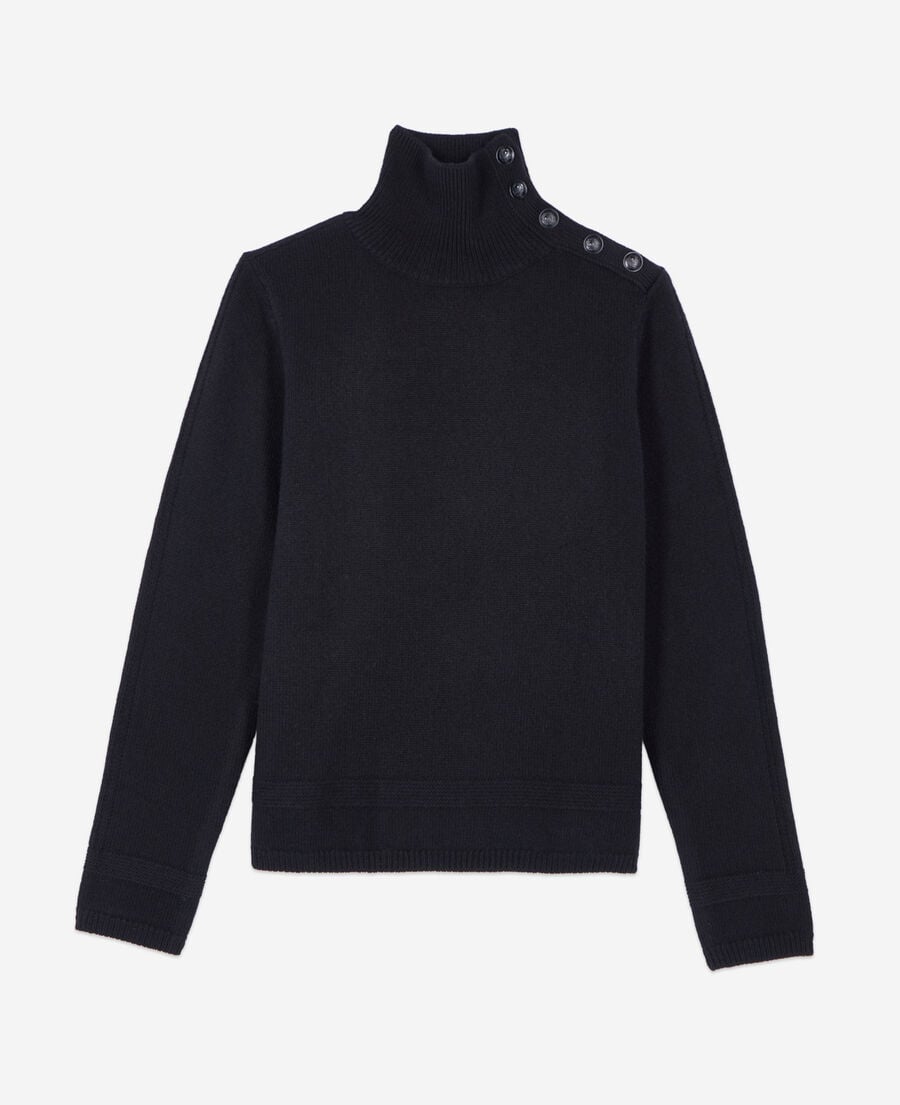 The Kooples DAMEN BLACK schwarzer wollpullover
