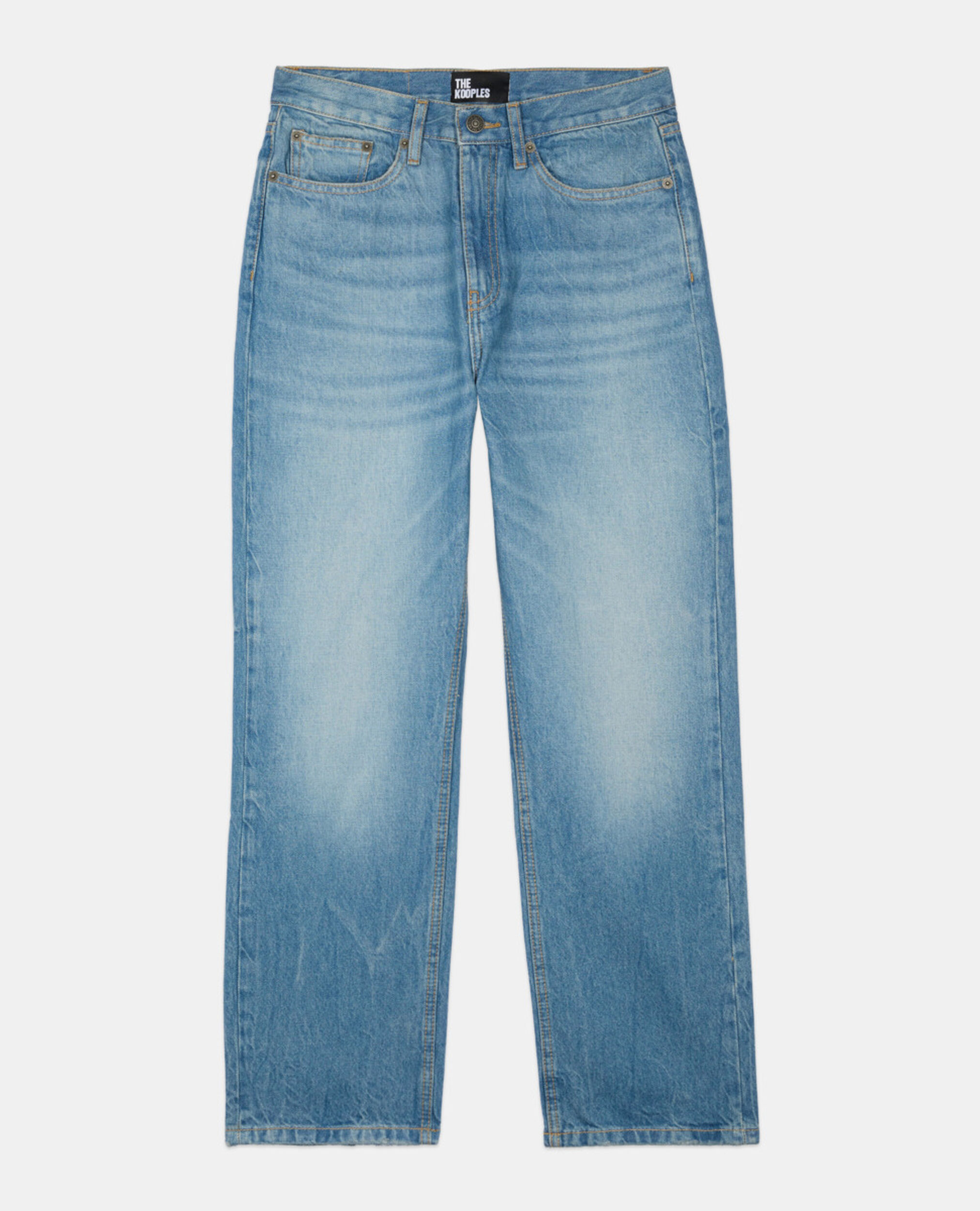 Jean boyfriend bleu, MEDIUM BLUE, hi-res image number null