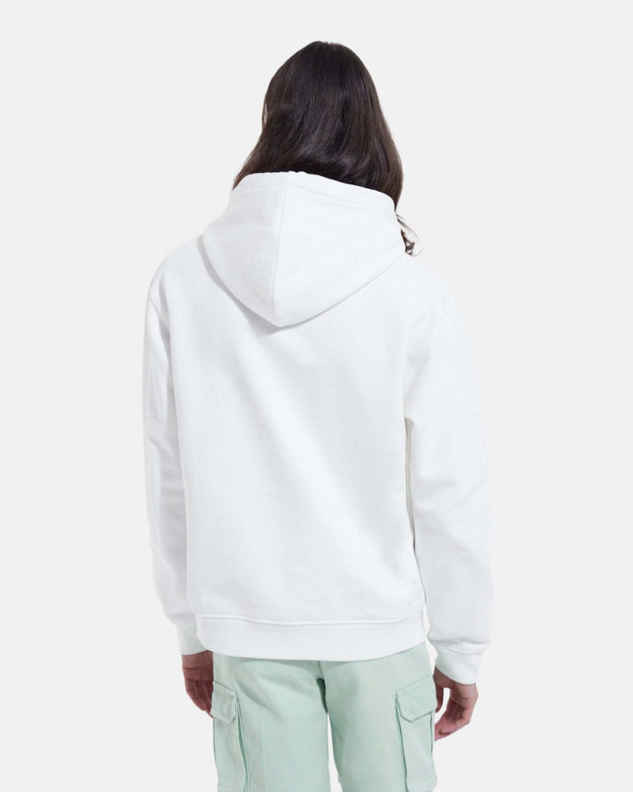 The Kooples HOMME ECRU sweat écru coton capuche logo dégradé