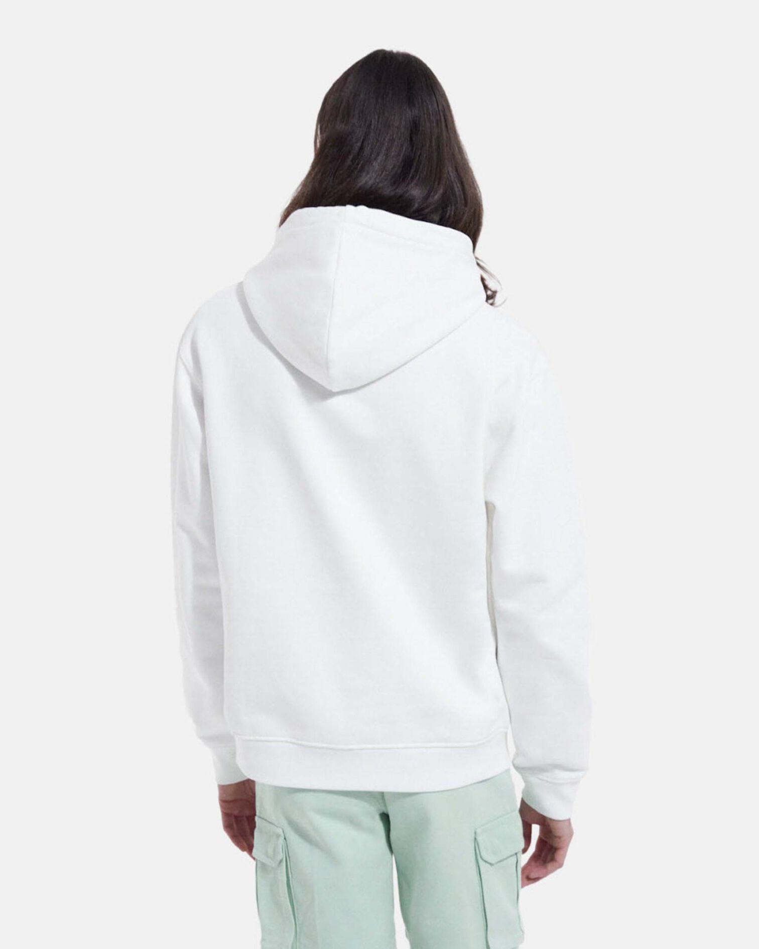 Sweat écru coton capuche logo dégradé, ECRU, hi-res image number null