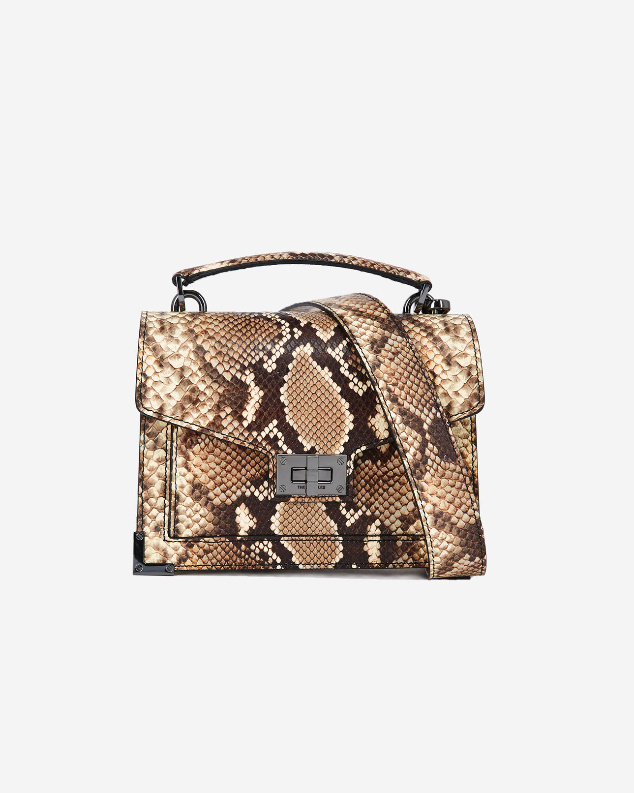 The Kooples FEMME BLACK WHITE sac emily small en cuir