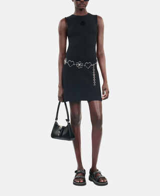 The Kooples F BLACK black short blazon dress
