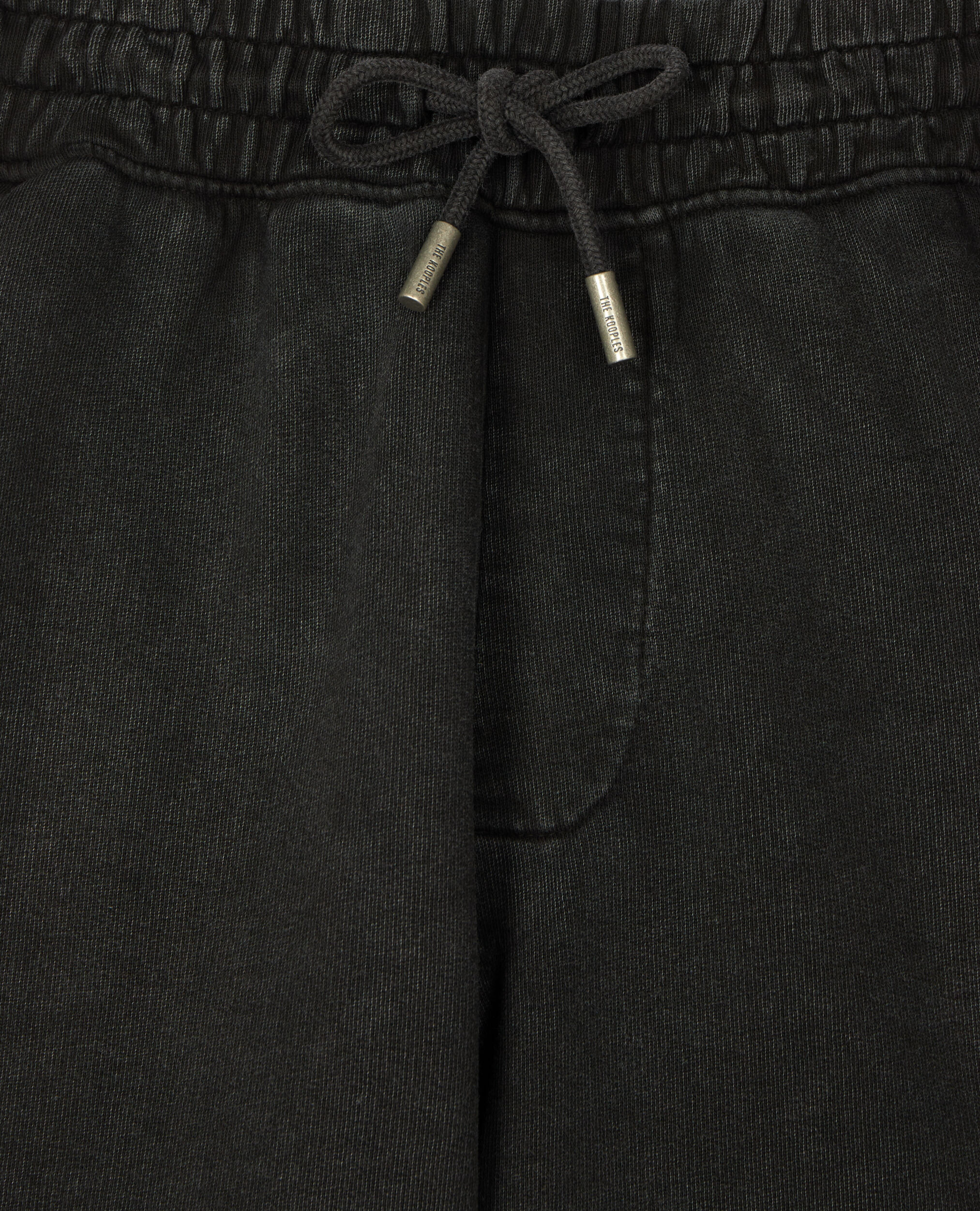 Black cotton shorts, BLACK WASHED, hi-res image number null