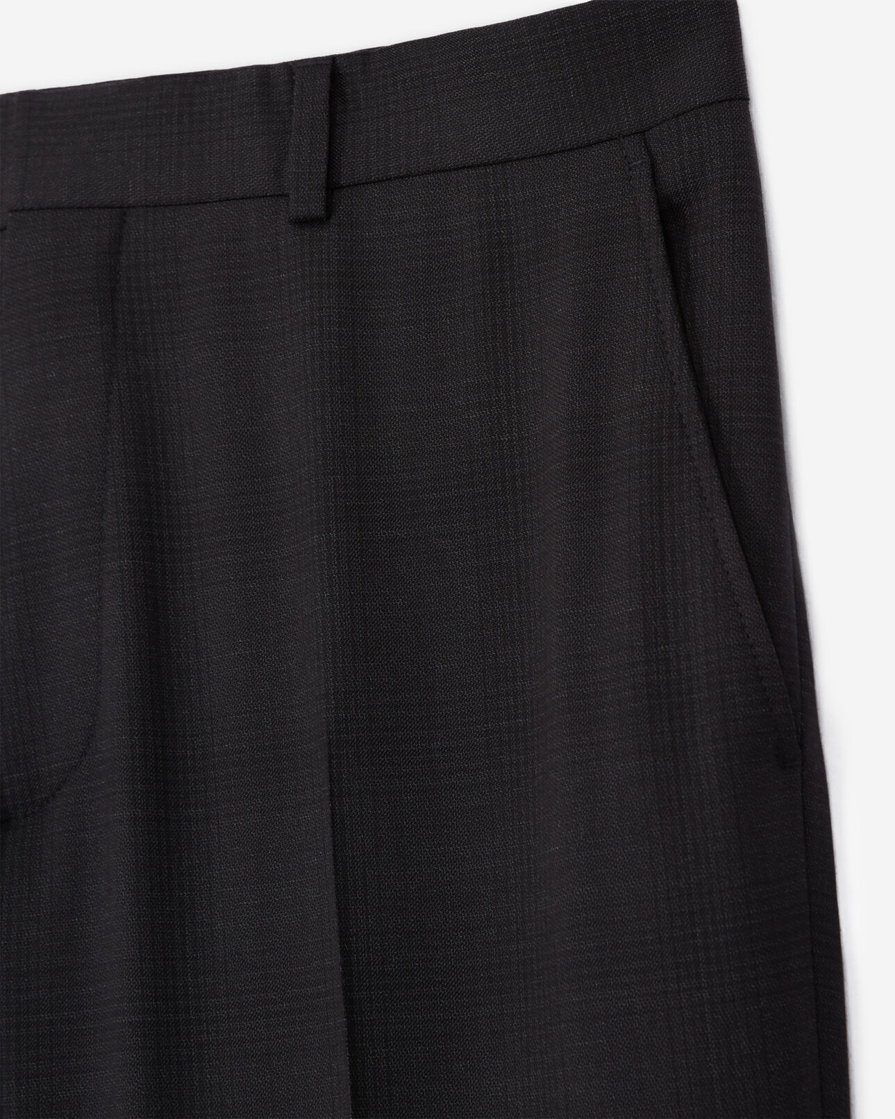 The Kooples MEN BLACK patterned suit pants