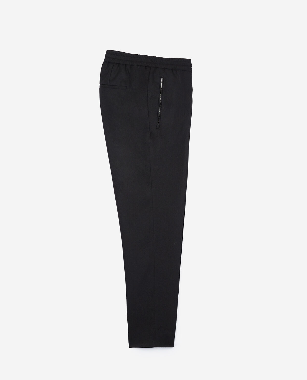 Schwarze Chino Hose aus Wolle