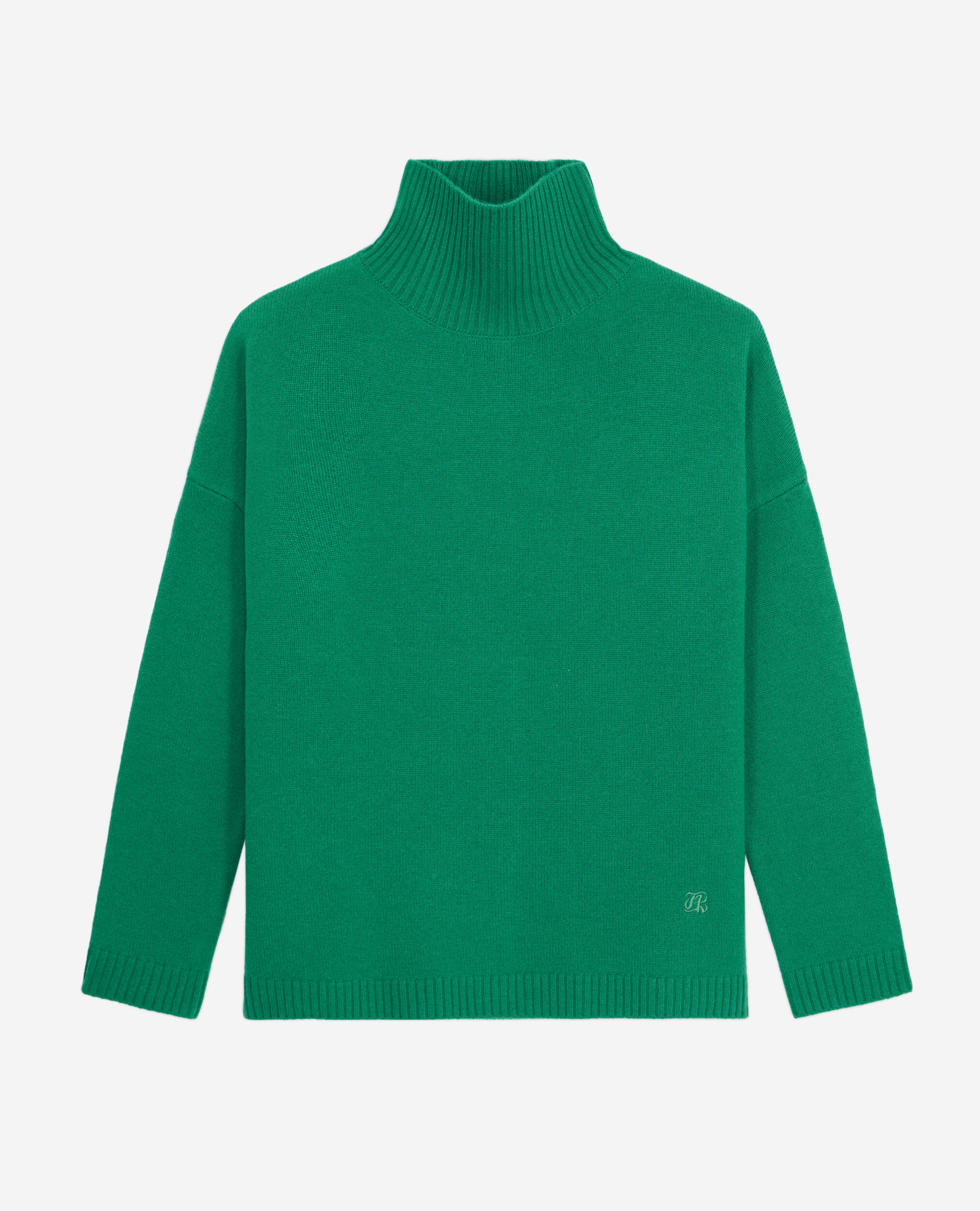 Green cashmere-blend sweater | The Kooples - US