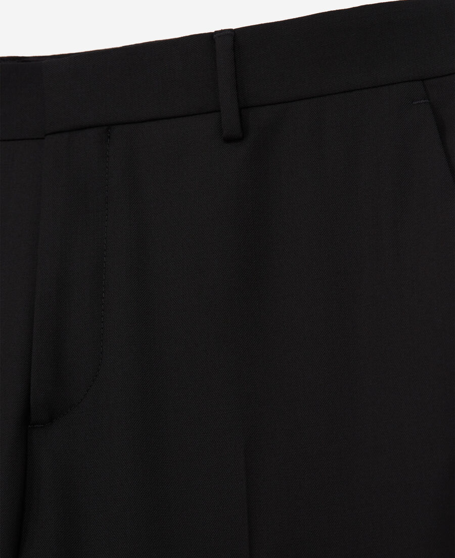 schwarze anzughose aus wolle